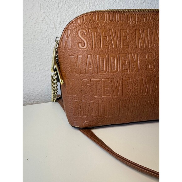 Steve Madden | Brown Logo Crossbody Bag - Picture 6 of 7